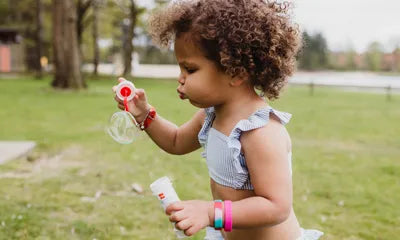 Teaberry Rose SOS armband kind met naam en telefoon