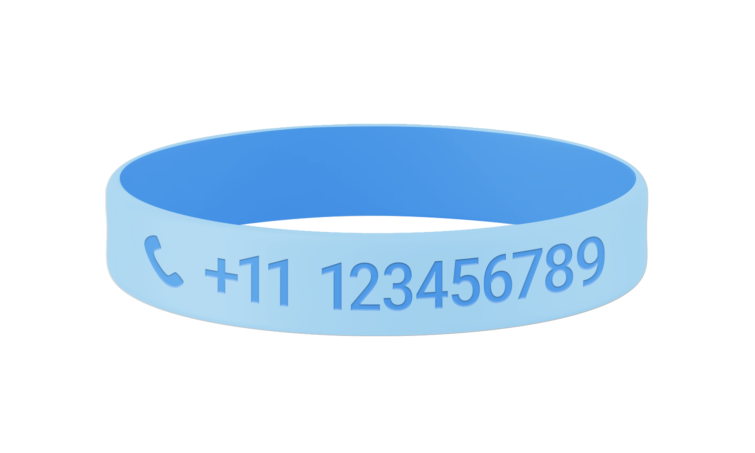 Sea Breeze SOS armband kind met naam en telefoonnummer