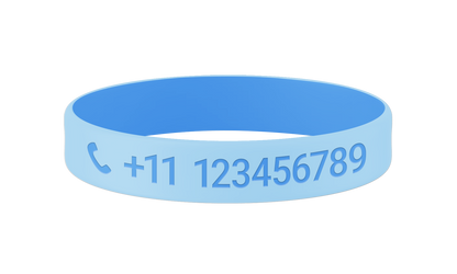 Sea Breeze SOS armband kind met naam en telefoonnummer