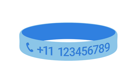 Sea Breeze SOS armband kind met naam en telefoonnummer