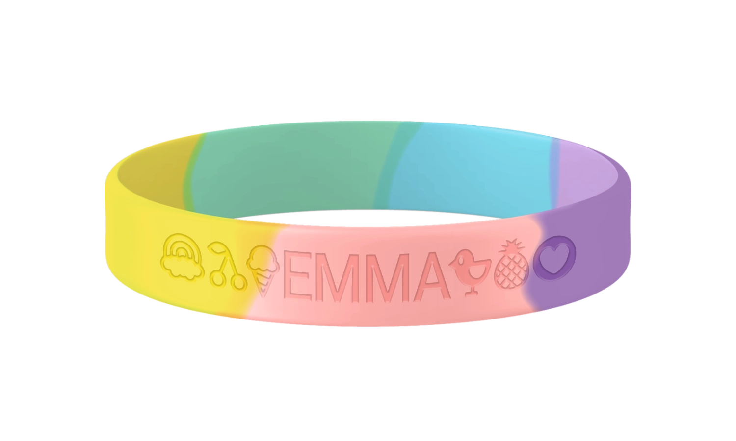 Unicorn SOS armband kind met naam en telefoonnummer